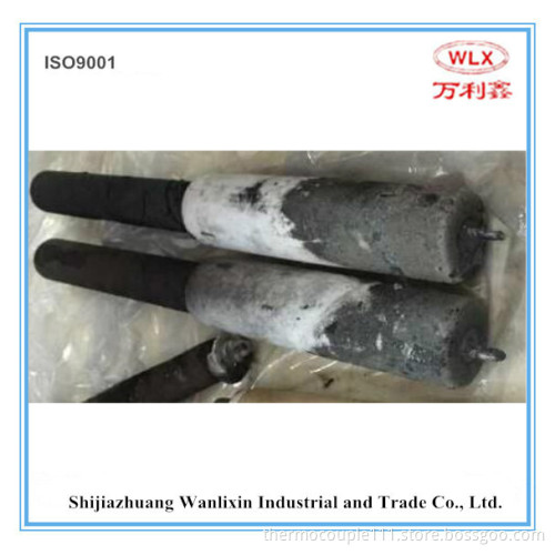reusable immersion thermocouple for molten steel